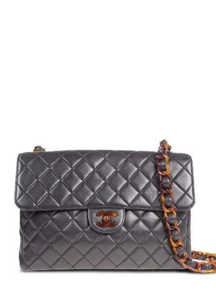 HOT SALE 1997 bag Classic CHANEL shoulder Women Tortoiseshell Flap 0423
